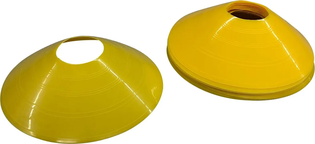 Pions d'Agilité Jaunes Torque USA - Pack de 12 Plots de Sport Souples