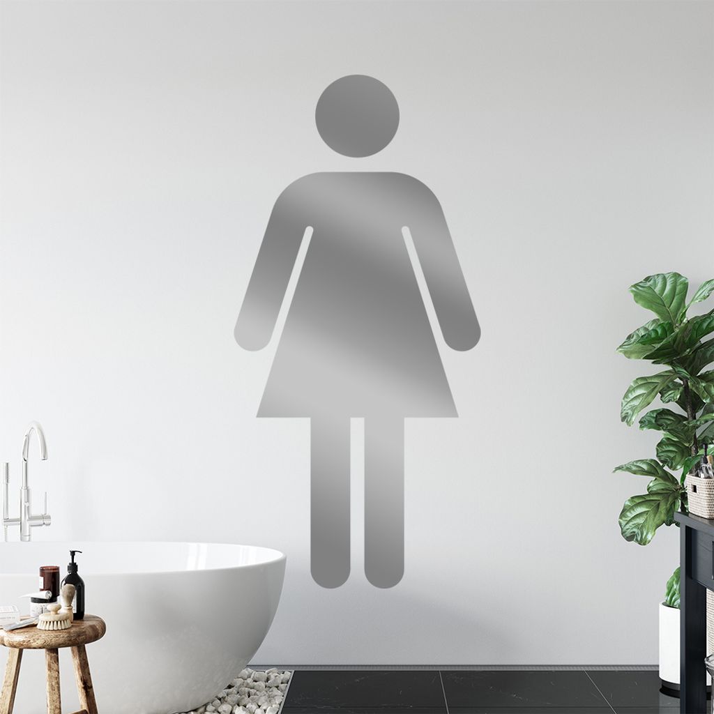Weiblich Piktogramm Wandtattoo Wandaufkleber Wall Sticker - Dekoration, Küche, Wohnzimmer, Schlafzimmer, Badezimmer