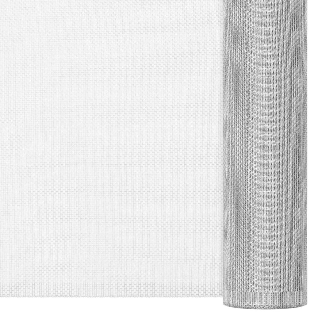 vidaXL Fliegengitter Aluminium 80x500 cm Silbern Produktbild 