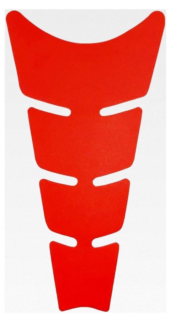 Tankpad selbstklebend flach für Motorradtankschutz, Rhino Fluo Rot, 11,5 x 20 cm