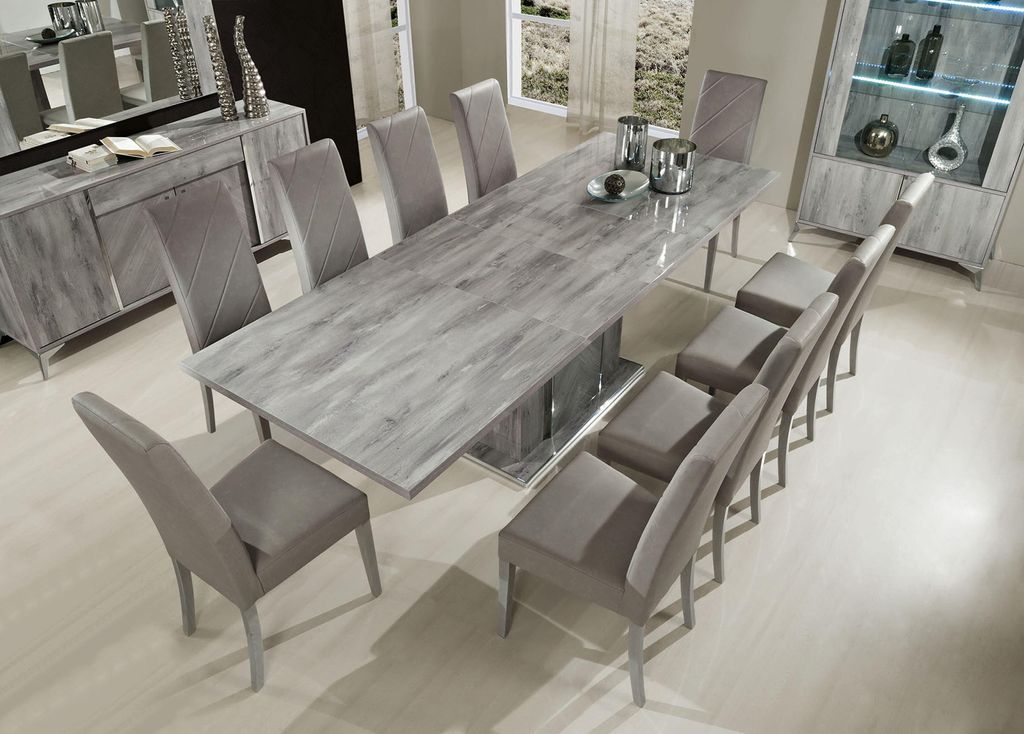 Esszimmer Esstisch Stuhl Gruppe Tische Holz Garnitur Tisch Modern Neu Set 9tlg.