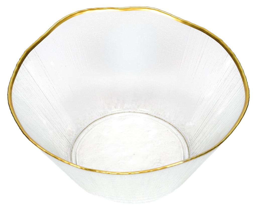 Salatschüssel Glas gold 21 cm, 1,2 l Schüsseln