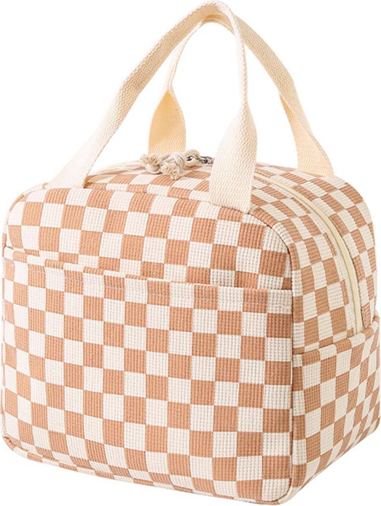 Cord-Lunchtasche, Thermo-Lunch-Handtasche, Isoliertasche, weiche Lunch-Tasche, Schulkühltasche für Picknicks und Reisen