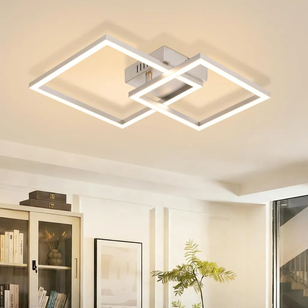 ZMH Plafoniera LED Argento 20W: Montaggio Facile e Resa Massima