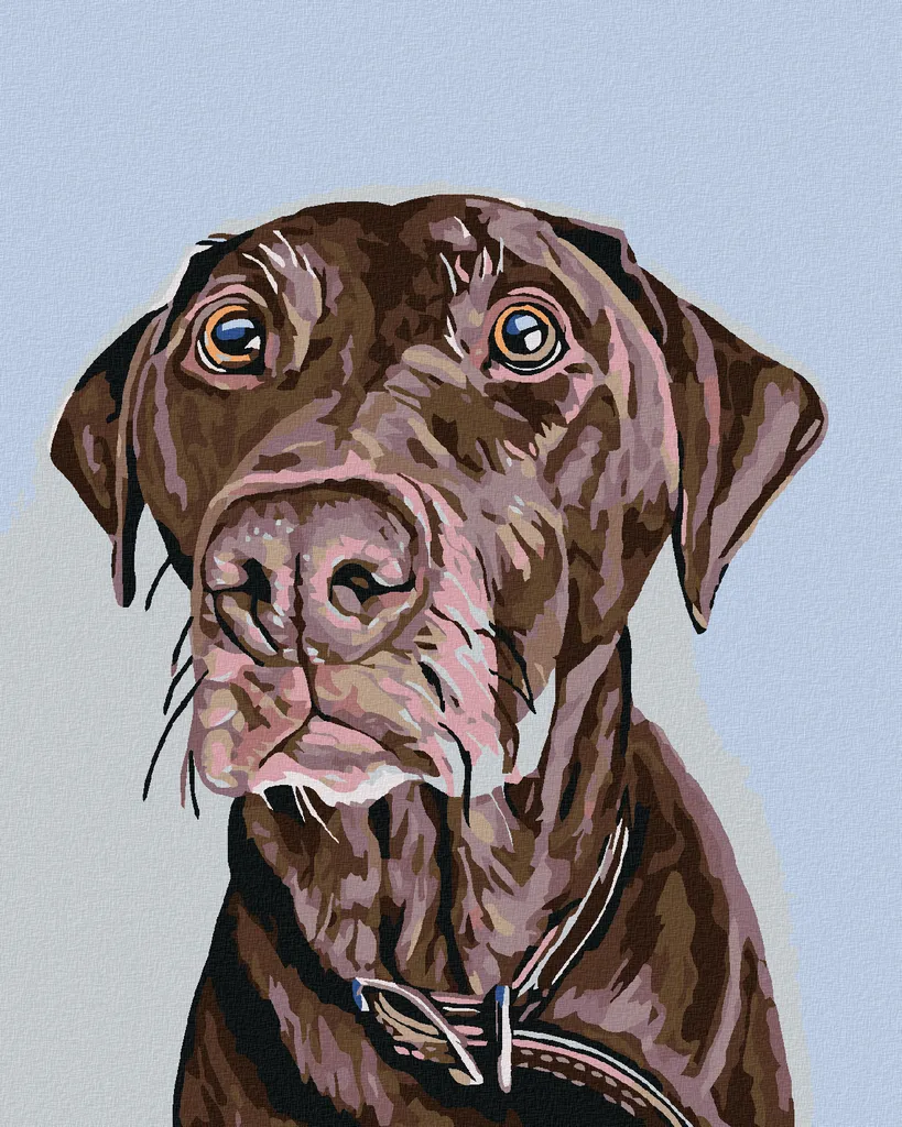 Pittura a Diamante Zuty Cane con Collare 40x50 - Regalo Creativo DIY