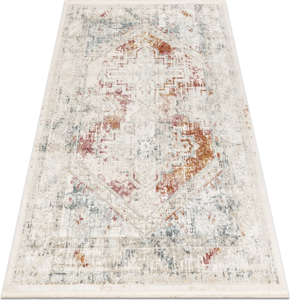 Tapis moderne rose 140x190 cm facile d'entretien pour salon chic et propre