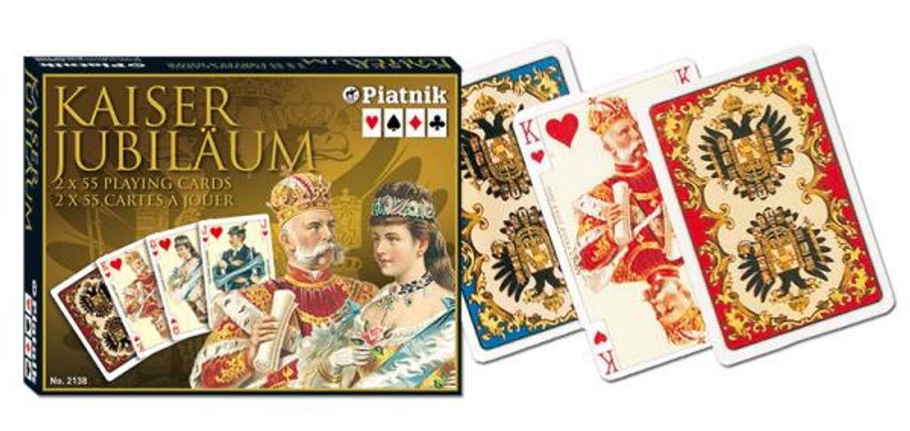 Carte da gioco Piatnik 2 mazzi lux Kaiser Immagine del prodotto 