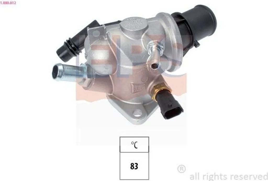 Thermostat 83°C moteur chaud Alfa Romeo Giulietta et Lancia Delta 3