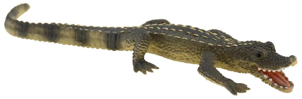 Bullyland 63689 - Spielfigur Alligator Junges, ca. 12,4 cm große Tierfigur, detailgetreu, PVC-frei, ideal als kleines Geschenk für Kinder ab 3 Ja...