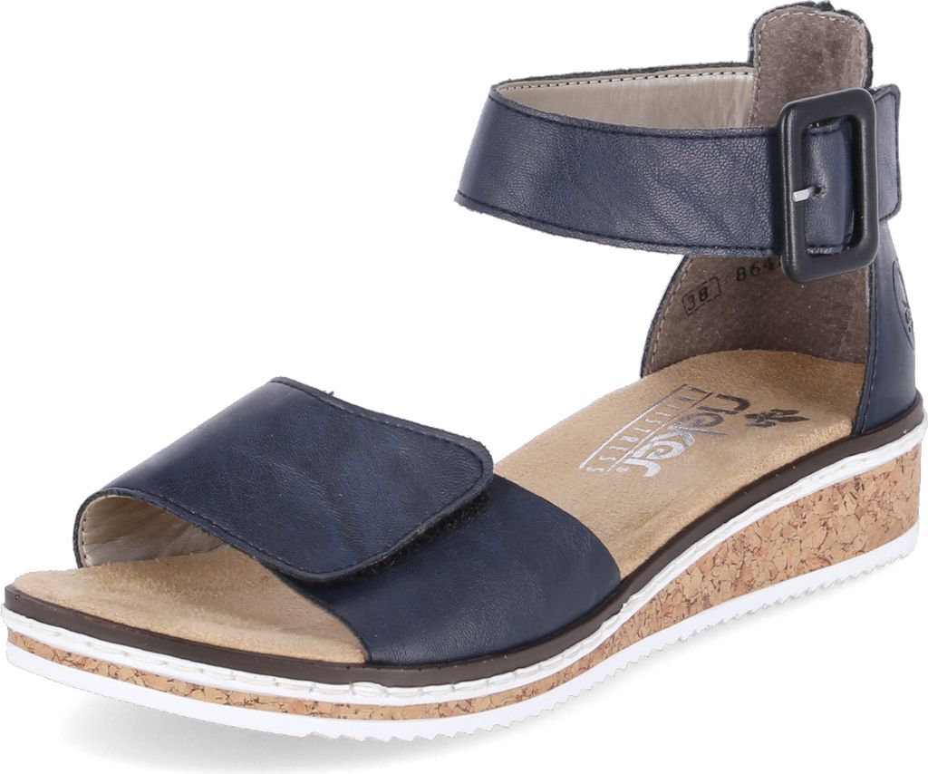 Rieker Damen Sandalen geschlossene Ferse Klettverschluss Produktbild 17