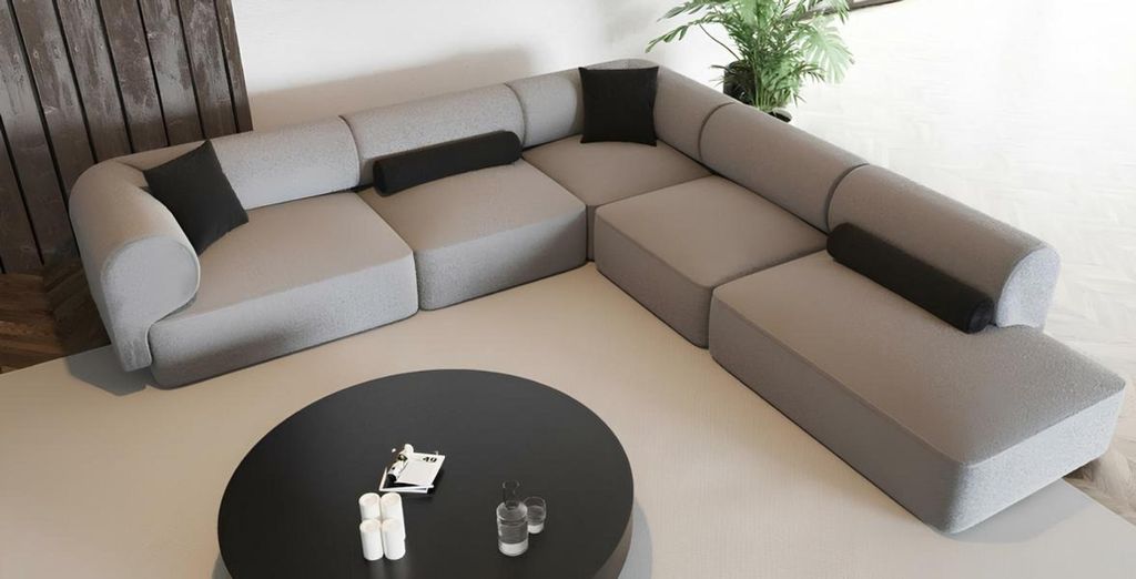 Eck-Sofa in modernem stilvollem Design für die Produktbild 