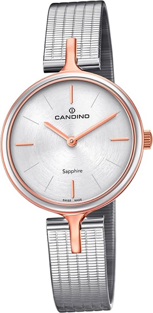 Candino Elegance Edelstahl Damen Uhr C4643/1 Armbanduhr Analog silber D2UC4643/1