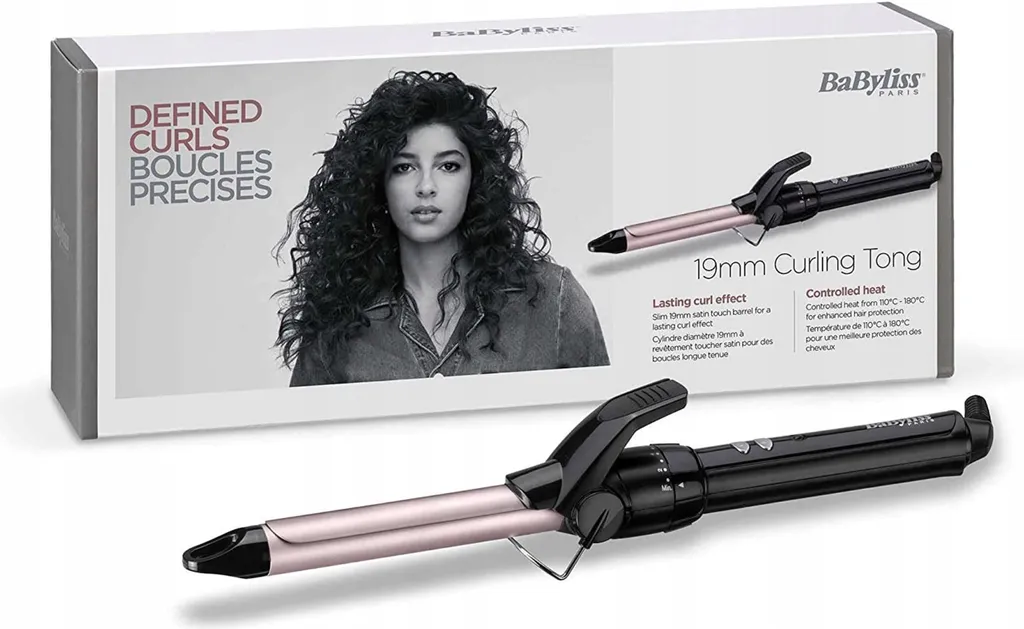 Boucleur cheveux professionnel BaByliss C319E Fer à boucler 19mm précis
