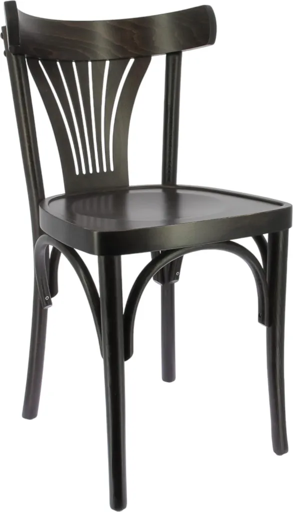Chaise de restaurant Wengé pour aménagement intérieur de brasserie