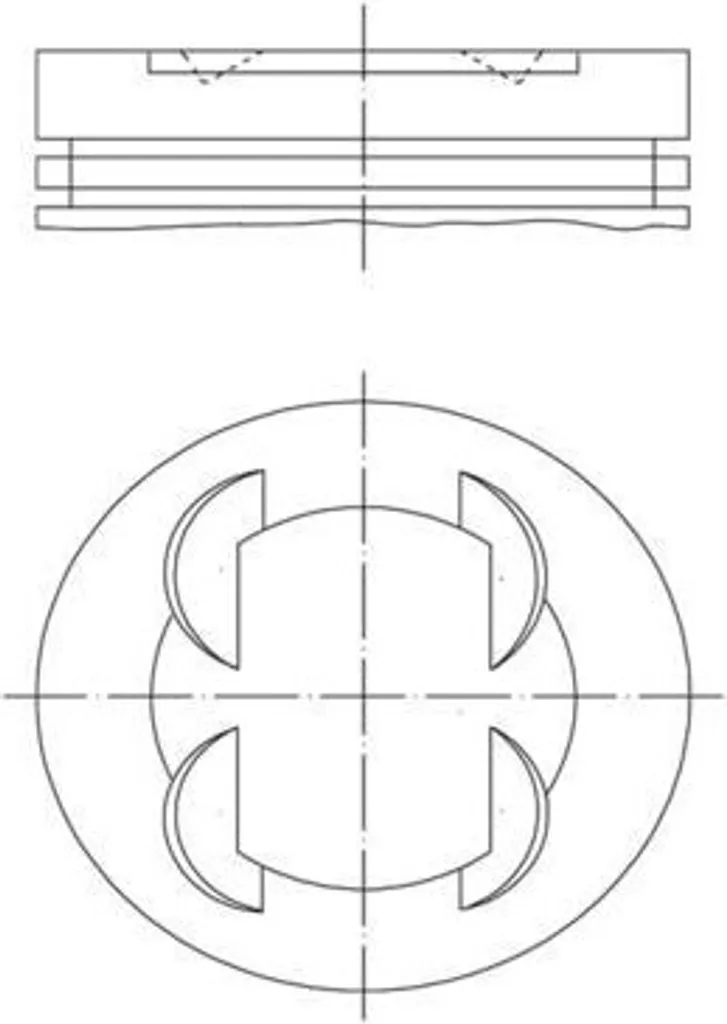 Pistons MAHLE 011 PI 00110 000 pour Opel Astra H/J et Corsa D 1.7 CDTI