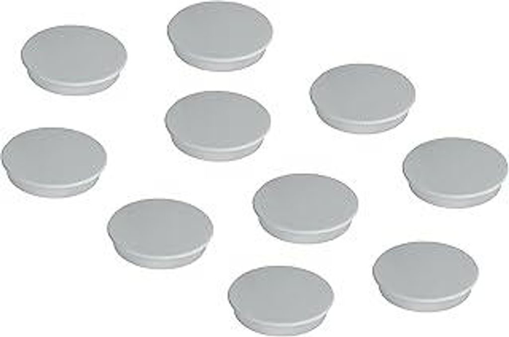 FRANKEN Magnete Rund, 10 Stück, Hochwertige Haftmagnete für Büro, Haushalt, Werkstatt, ideal für Whiteboards, Kühlschrank, Plantafeln oder Sch...