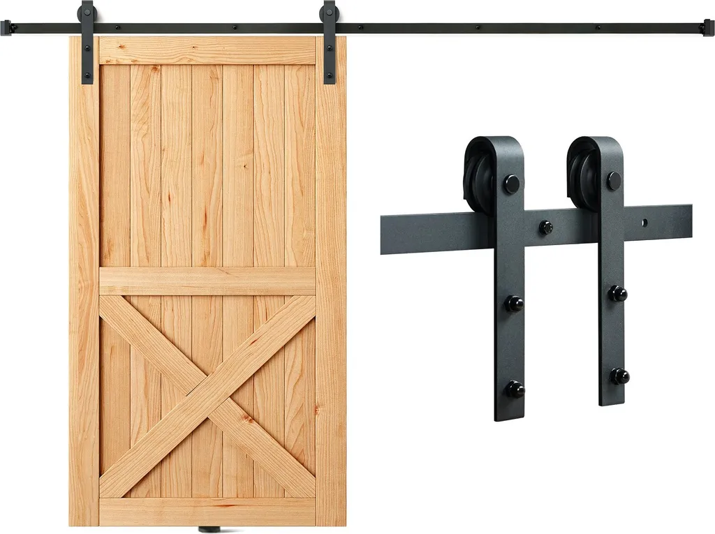 Rail Porte Coulissante 244cm : Solution pour Portes Lourdes 150kg