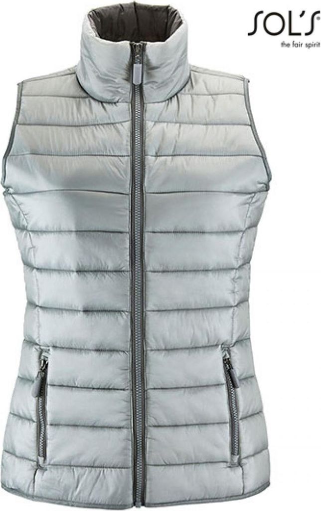 SOLs 01437 | Damen Lightweight Bodywarmer Wave - Farbe: Metal Grey - Größe: XL