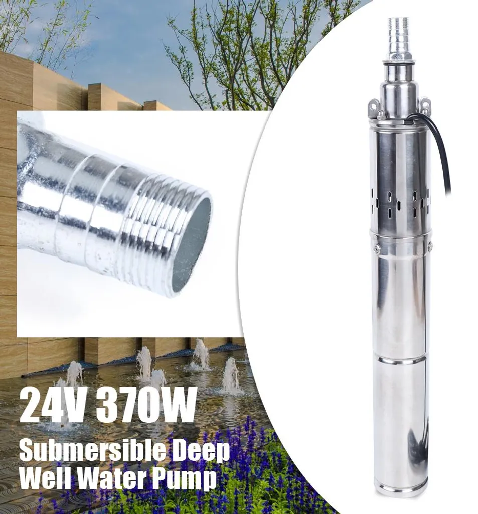 Pompe solaire submersible 24V idéale pour l'irrigation et les abreuvoirs