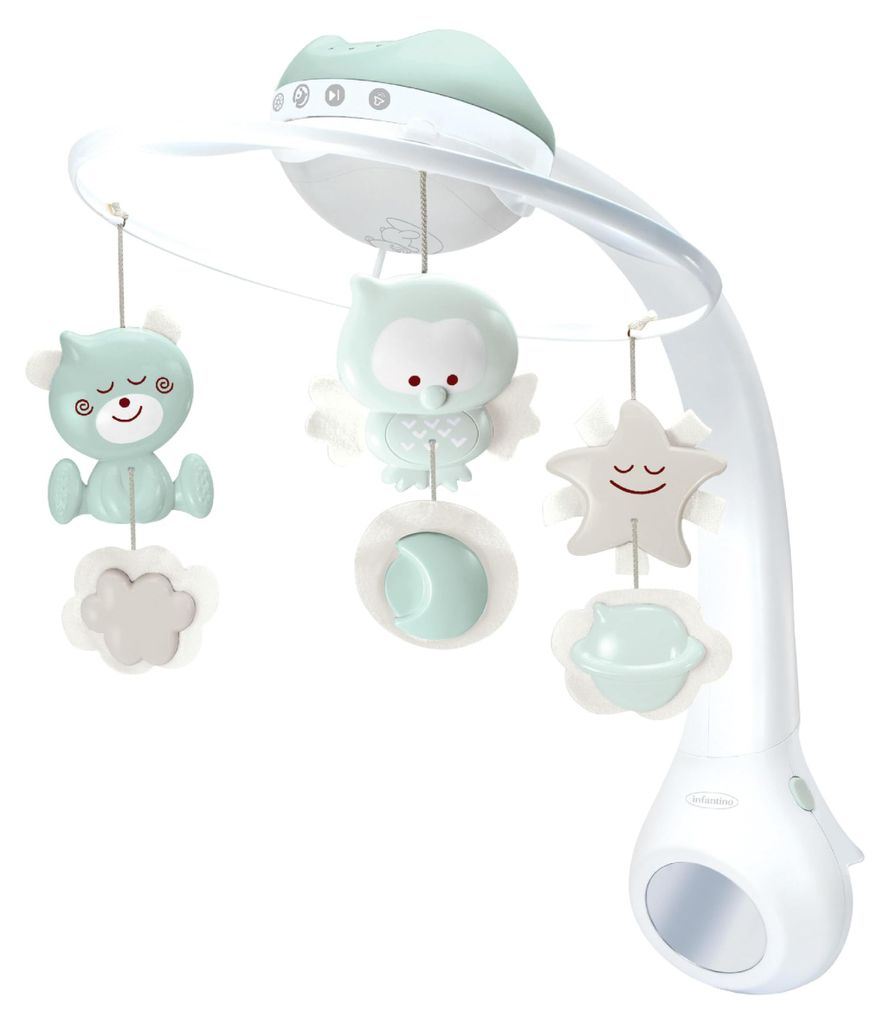 Infantino 3-in-1 Projektor Musik-Mobile, Umwandelbares Mobile, Lichtprojektor fü