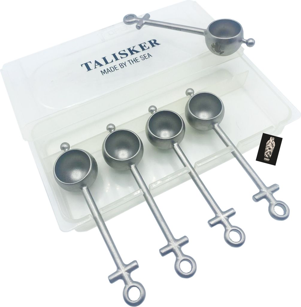 Talisker 5er-Set Löffel Portionierer in Box Anker Style, aus Metall 5x Metalllöffel