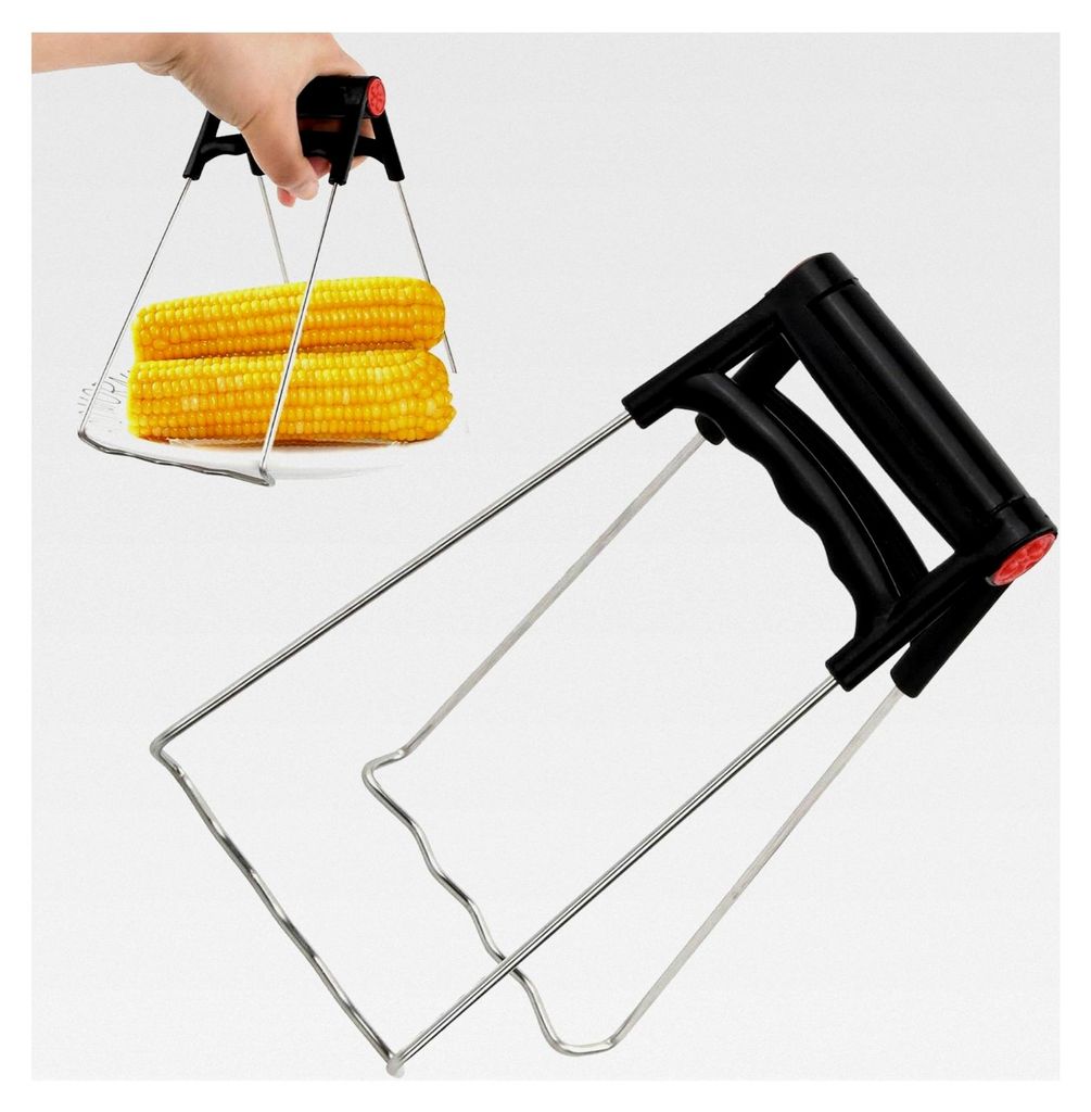 Edelstahl Schüssel Clips, Schüssel Greifer für heiße Gerichte, Casserole Clip, faltbarer Teller Schüssel Clip, rutschfeste Zange für das Bewe...