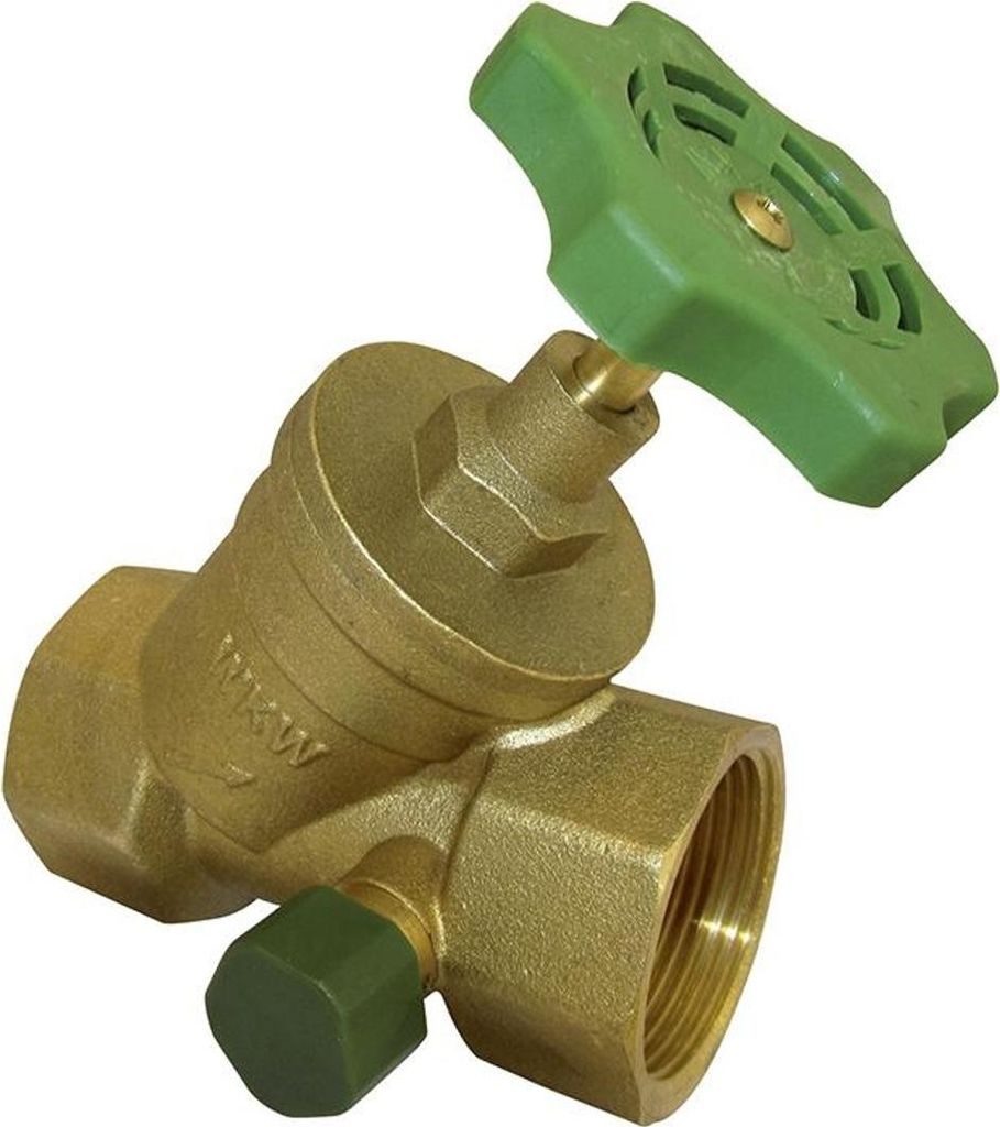 KIRCHHOFF Schrägsitzventil, 3/4"IG, mit Entleerung