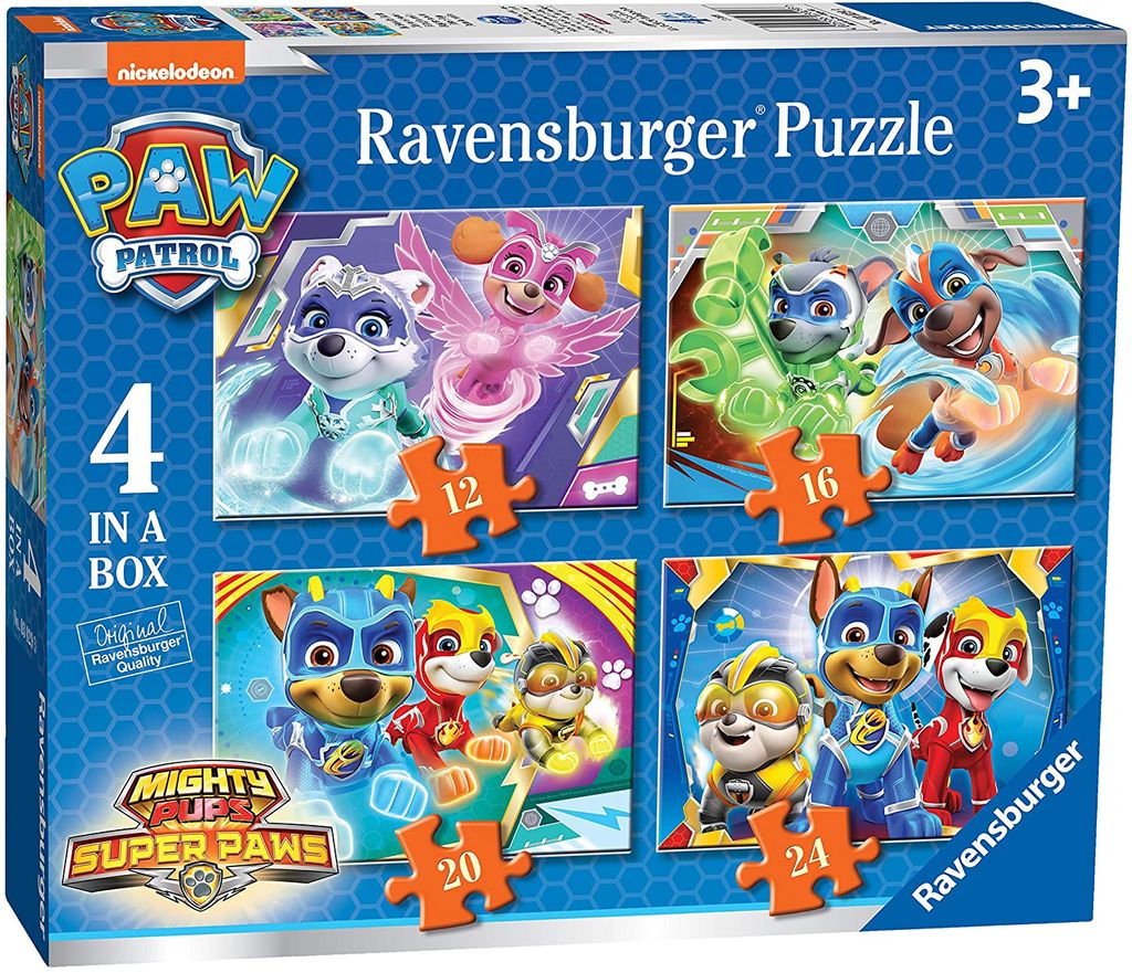 2 x 24 Teile Ravensburger Kinder Puzzle Paw Patrol Heldenhafte Hunde 09064 