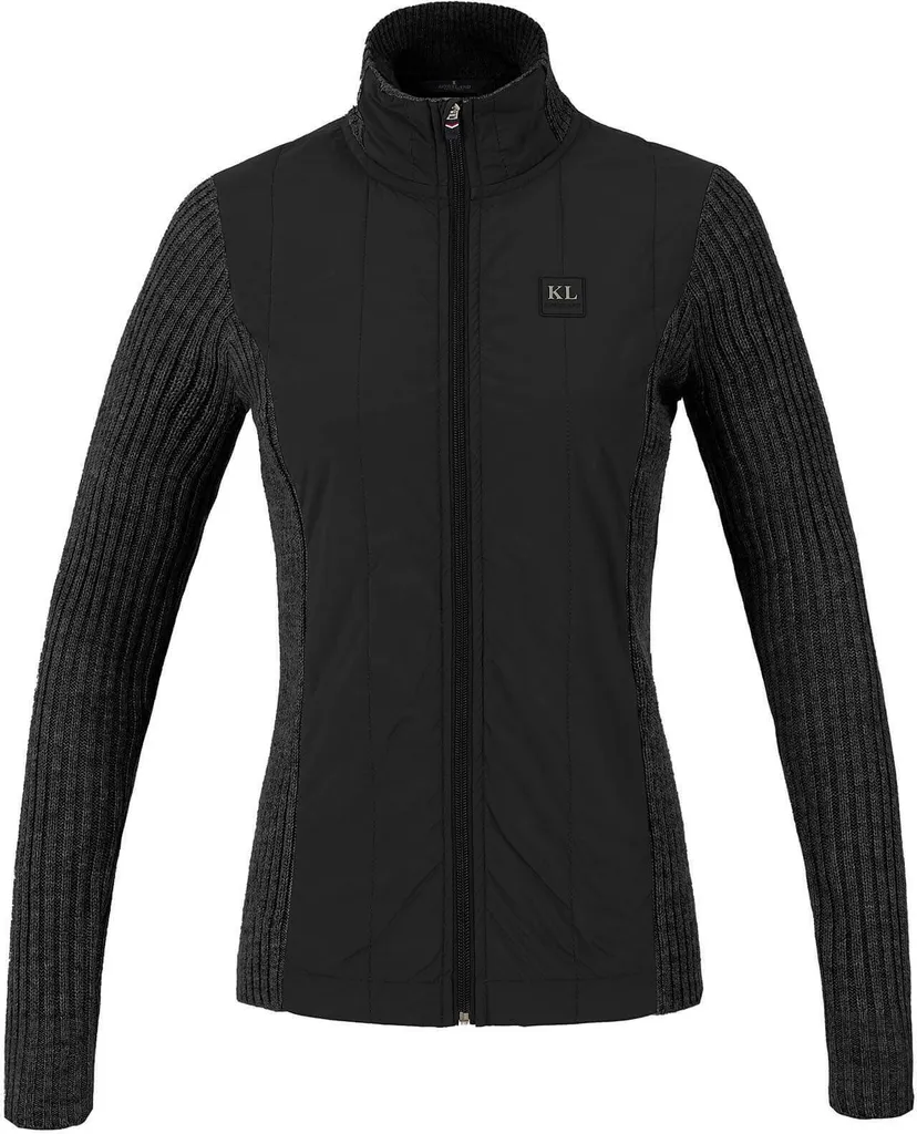 Blouson Équitation Femme Kingsland KLelee Noir pour l'Hiver en Taille L