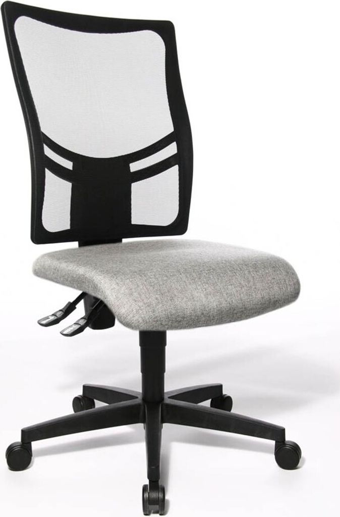 Topstar Bürostuhl Net Point 10, NX200 G23 hellgrau, schwarz Stoff