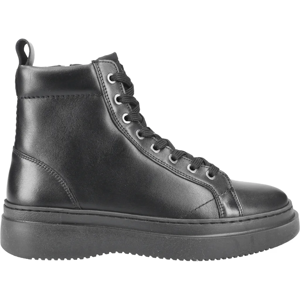 Chaussures montantes homme Marc O’ Polo LACE FLATHEEL cuir noir confort