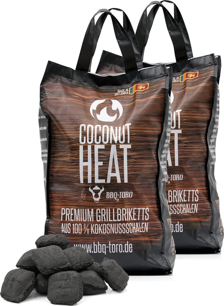 Briquettes Barbecue 20 kg Coconut Heat : Spécial Cuisson Longue et Propre