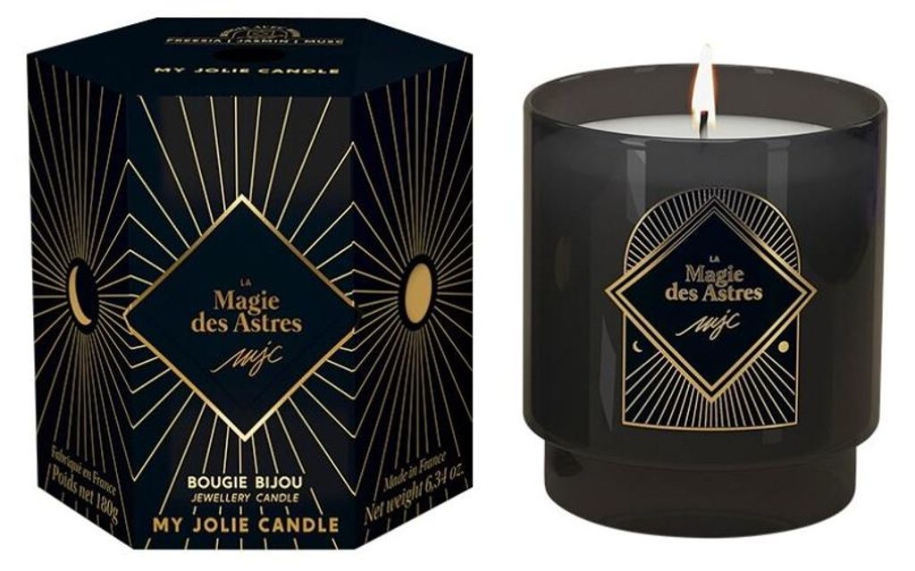 Duftkerze 36h mit Halskette Le Magie Des Astres Teebaumblü te 320049