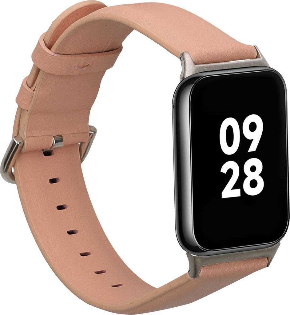kwmobile Armband kompatibel mit Xiaomi Smart Band 8 Pro / Band 9 Pro / Redmi Watch 5 / Redmi Watch 4 - Echtleder Fitnesstracker Sportarmband Band