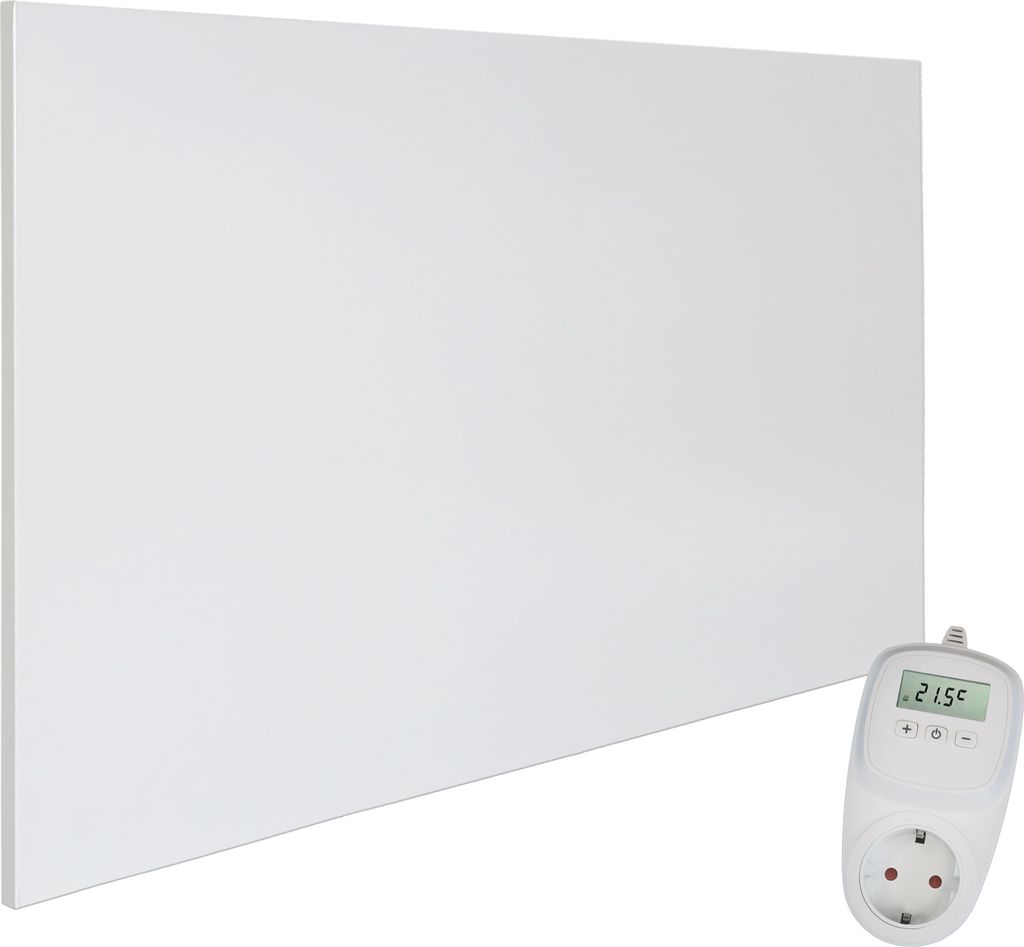 VIESTA Infrarot Wandheizung mit Thermostat [INKL. TH10 THERMOSTAT] – Infrarotheizung Wandmontage Heizkörper – Carbon Crystal Infrarotheizung...