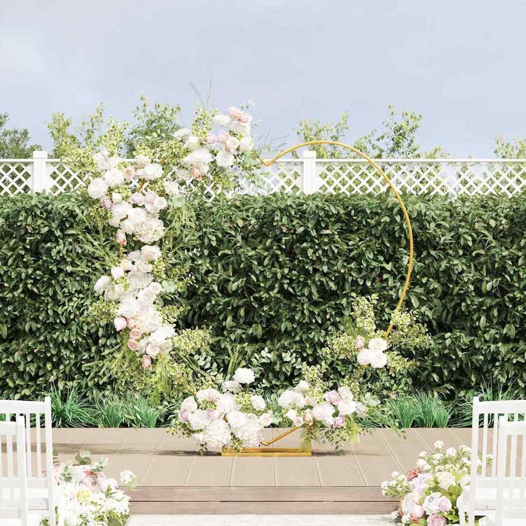 "Schlussverkauf" Hochzeitsbogen moderne - Schnelle Montage - Gold 195x35x211 cm Stahl C17548