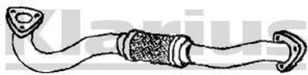 VEGAZ Abgasrohr Auspuffrohr für DAEWOO NUBIRA Wagon (KLAJ) Vorne DAR-123