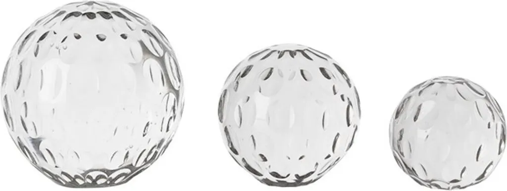 Lot de 3 Presse-papiers en Verre Soufflé - Décoration de Bureau Chic