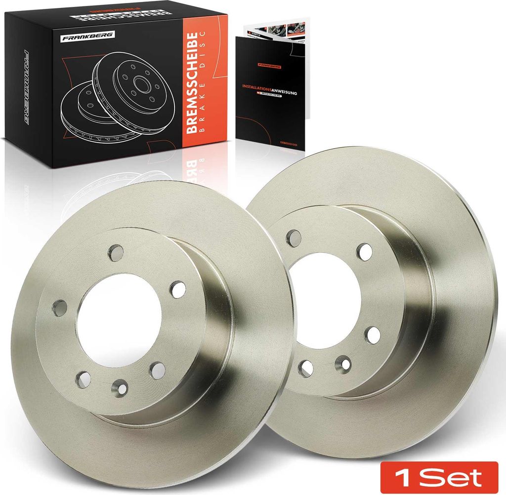 Frankberg 2x Bremsscheiben Hinterachse für Opel Movano Combi Kipper Renault Master II 1997-2010