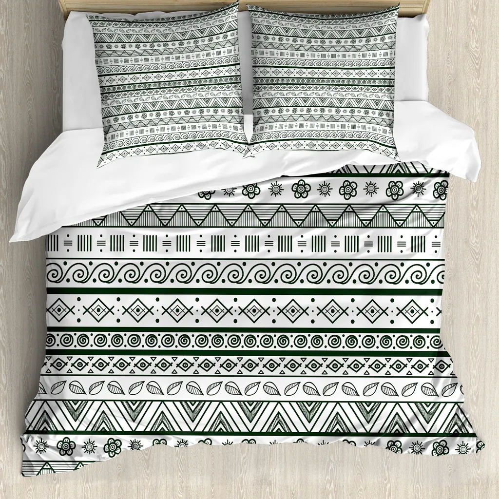 Loussiesd - Set di biancheria da letto con funghi per bambini, con copripiumino per letto matrimoniale, tema natura, con 2 federe, decorativo, in microfibra, 3 pezzi, colore: nero e rosso