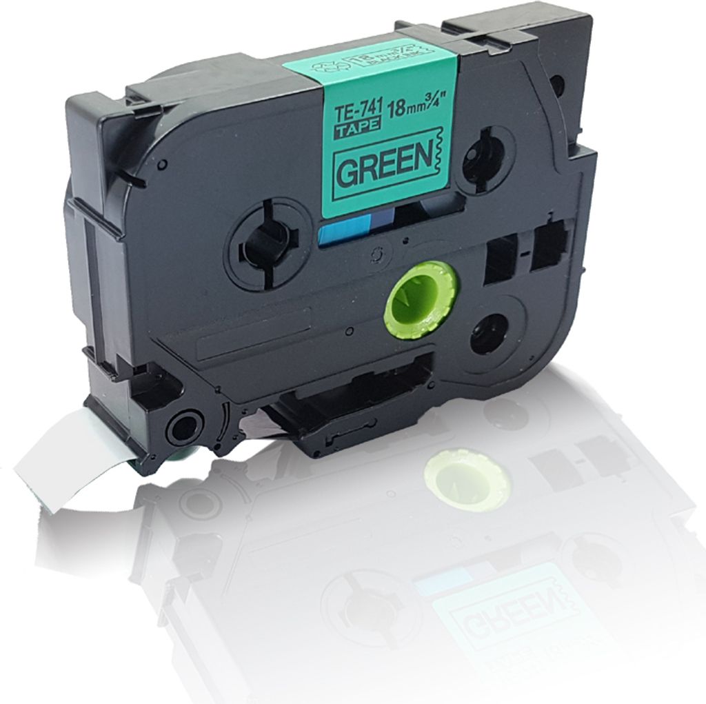 Print-Klex Schriftband kompatibel kompatibel mit Brother Ptouch TZE-741 P-Touch 9800 PCN D200 BW D200 BWVP D200 Series D200 VP D210 D210 Series D21...