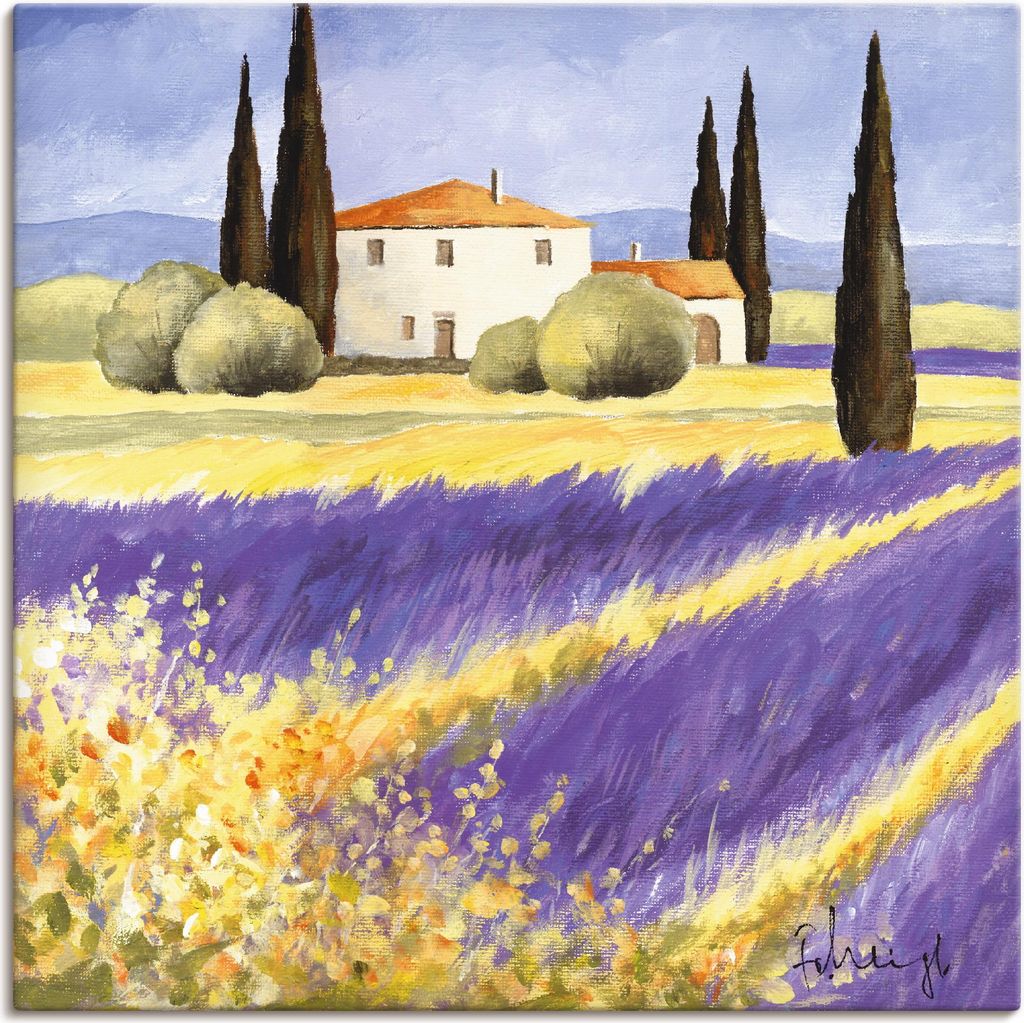 ARTland Leinwandbild Licht der Provence Größe: 40x40 cm