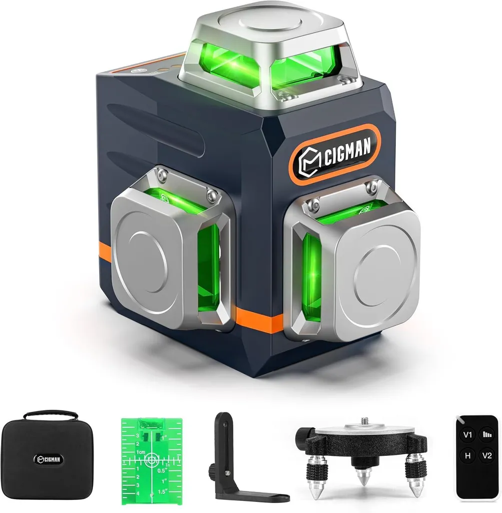 Alignement Parfait avec le Niveau Laser 360 CIGMAN CM701 Télécommande 3D