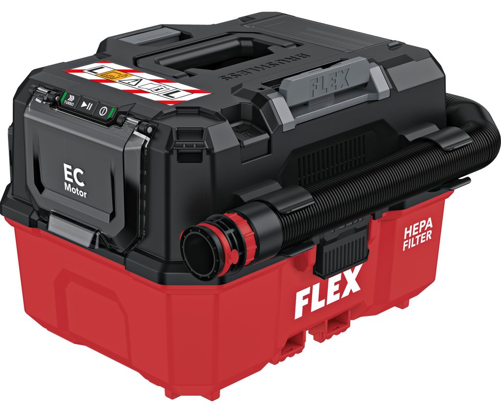 FLEX Kompakter Akku-Sauger mit manueller Filterabreinigung, Produktbild 