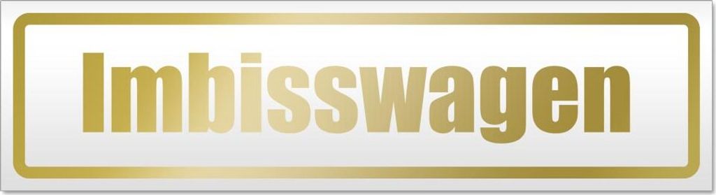 Imbisswagen Magnetschild Schild magnetisch
