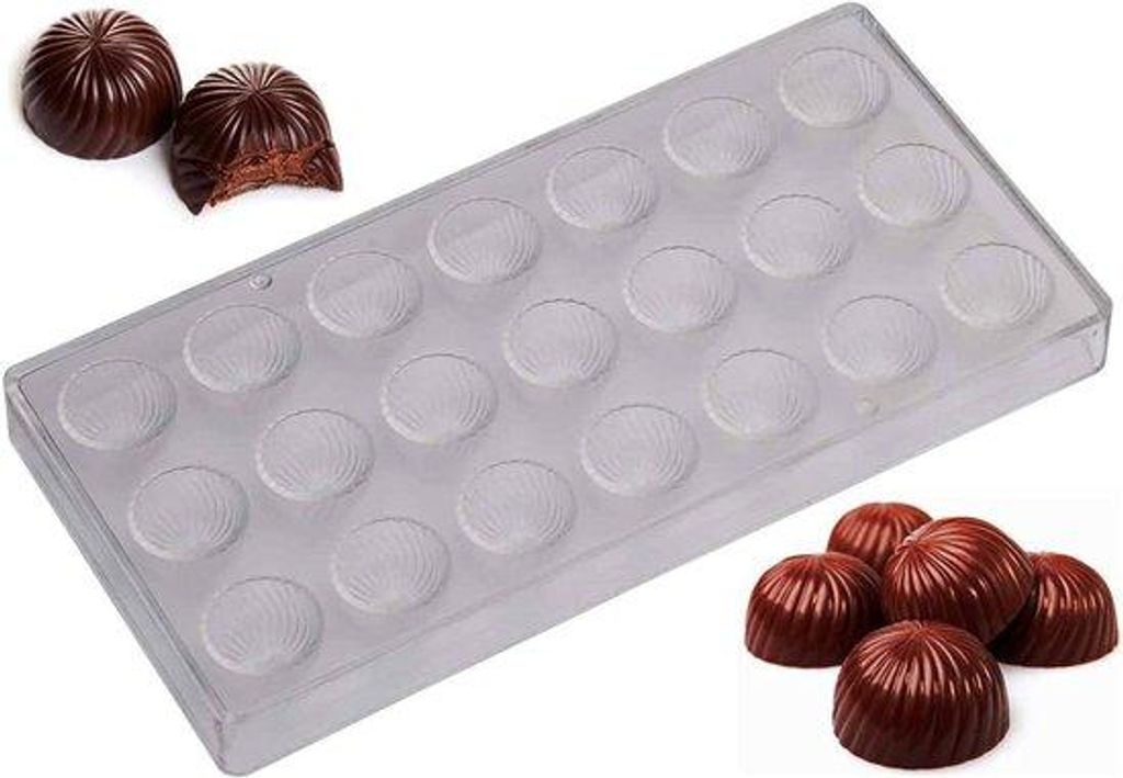 Polycarbonat-Chocoladeform für Bonbons - Rundes Design - Lebensmittel-sicher BPA-frei