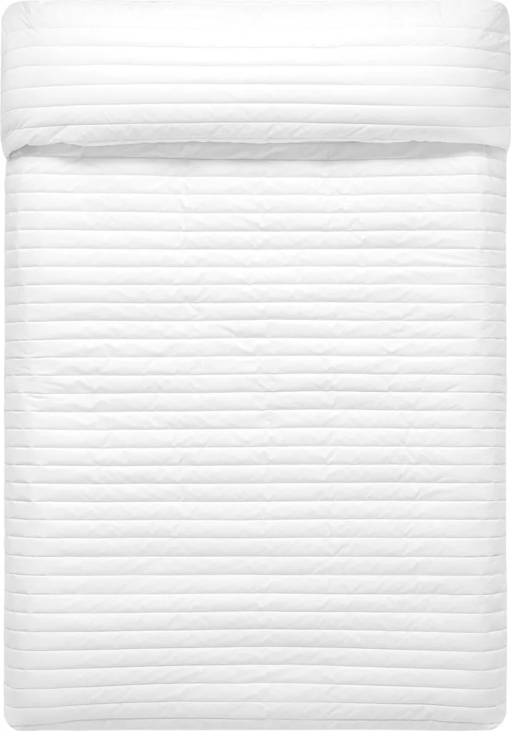 HappyFriday Basic Dash Quilt Bianco 240x260 cm - Trapunta Matrimoniale Cotone