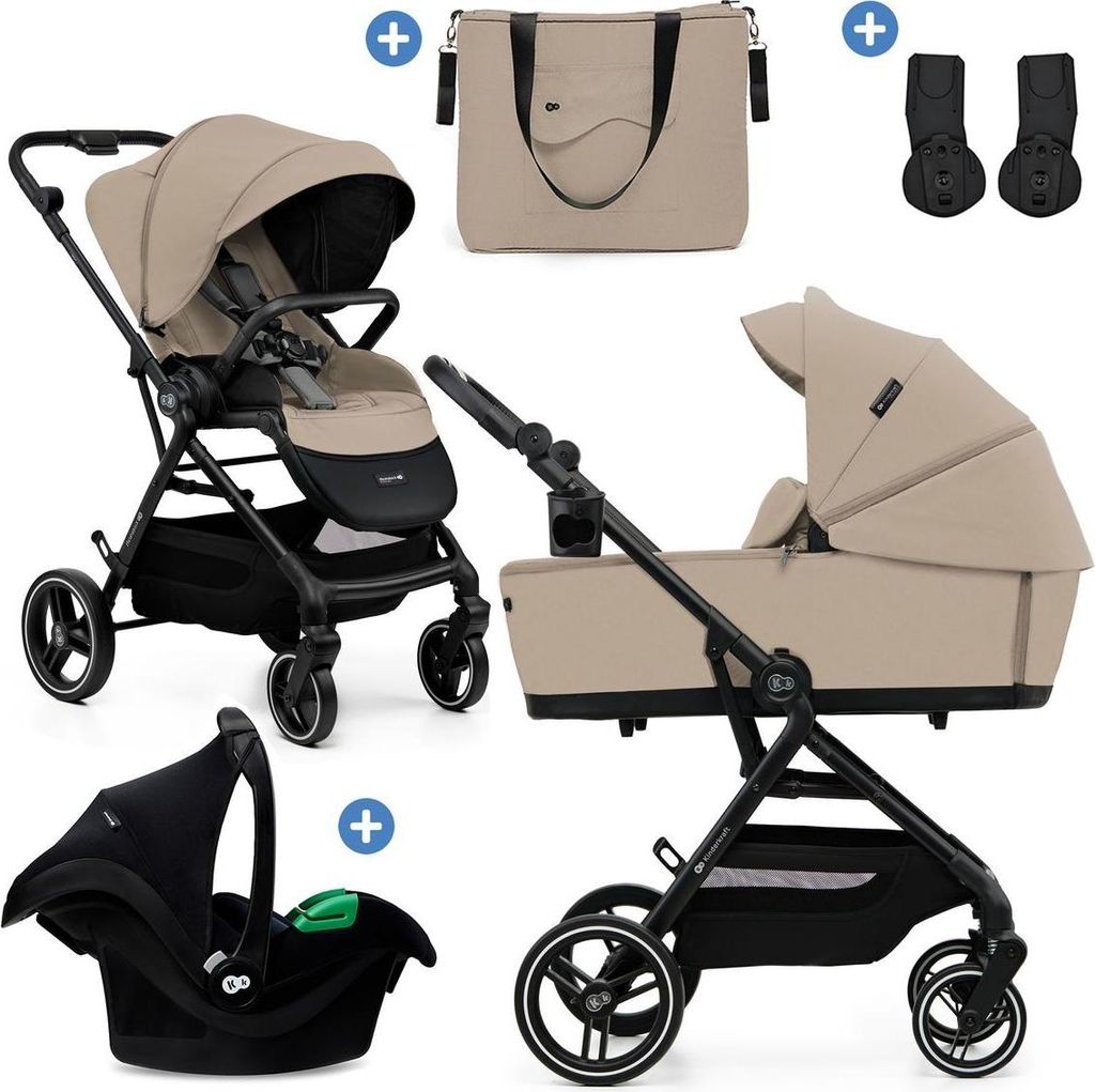 Kinderkraft Yoxi 3in1 Poussette avec nacelle & siège auto Image du produit 