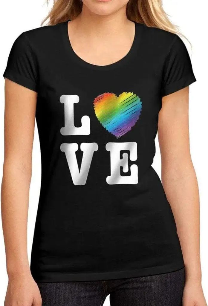 Damen Grafik T-Shirt Lgbt Love Öko-Verantwortlich Vintage Jahrgang Kurzarm Lustige Druck Geburtstag Geschenk Frau