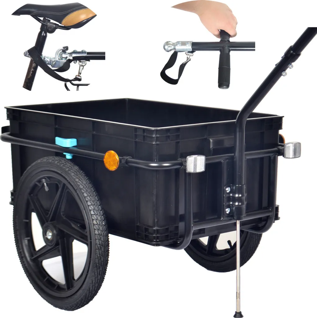 Remorque de transport vélo cargo pour éviter la voiture lors des courses